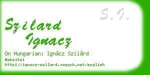 szilard ignacz business card